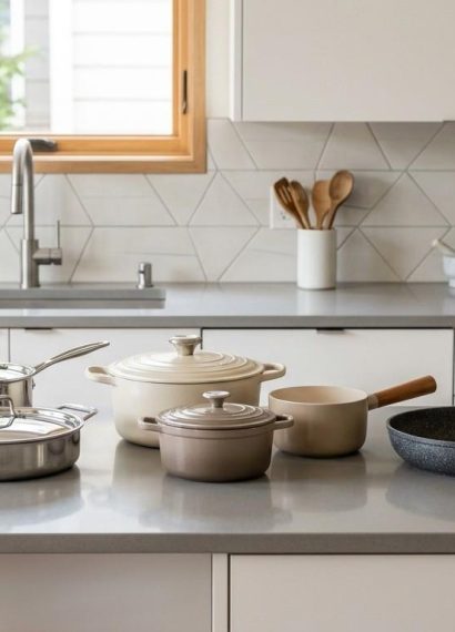 panci aman untuk memasak dari berbagai material berkualitas di dapur modern