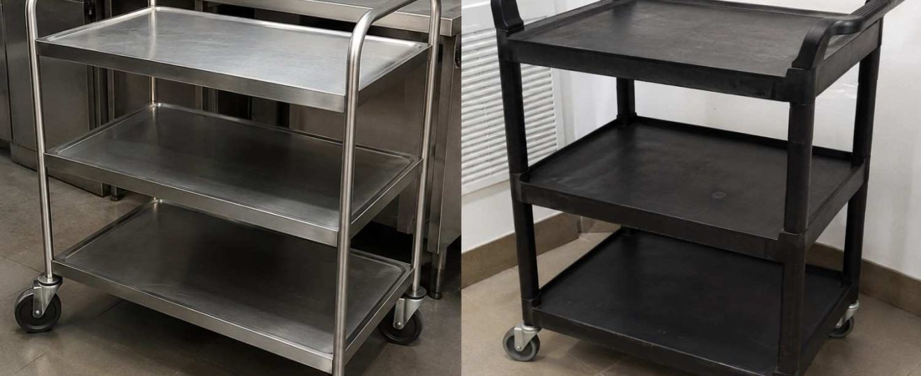 Perbedaan Trolley Stainless dan Plastik