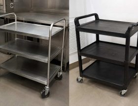 Perbedaan Trolley Stainless dan Plastik
