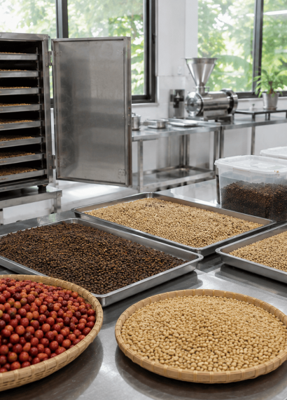 bagaimana proses pengeringan biji kopi