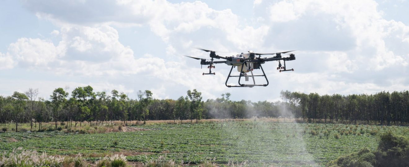 cara mengoptimalkan penyemprotan menggunakan drone