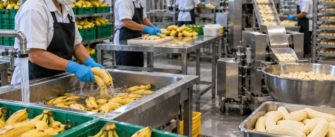 bagaimana cara memproses buah pisang