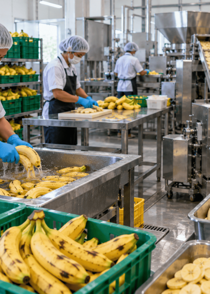bagaimana cara memproses buah pisang