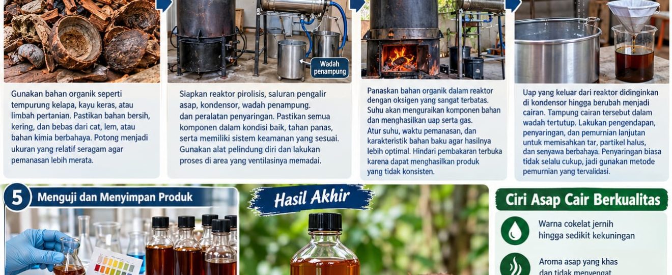 cara membuat asap cair berkualitas