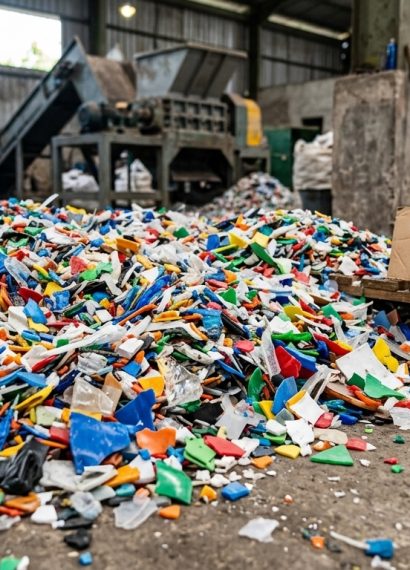 persiapan sampah sebelum dihancurkan