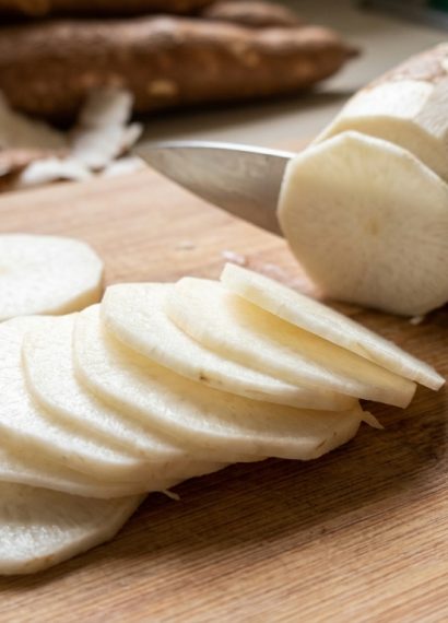 ukuran irisan singkong untuk keripik