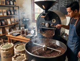 tanda aroma mulai muncul saat sangrai