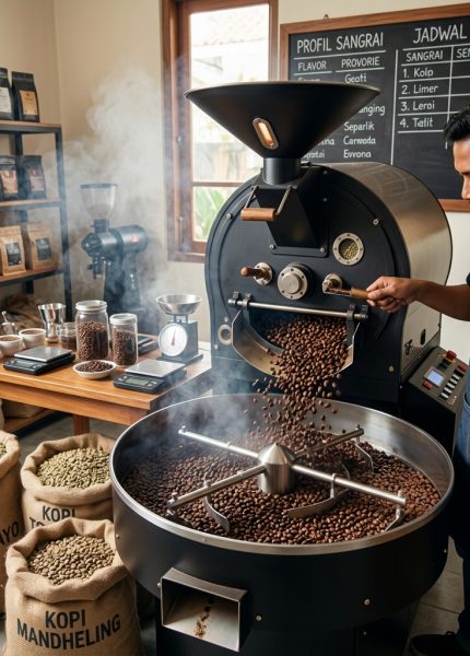 tanda aroma mulai muncul saat sangrai